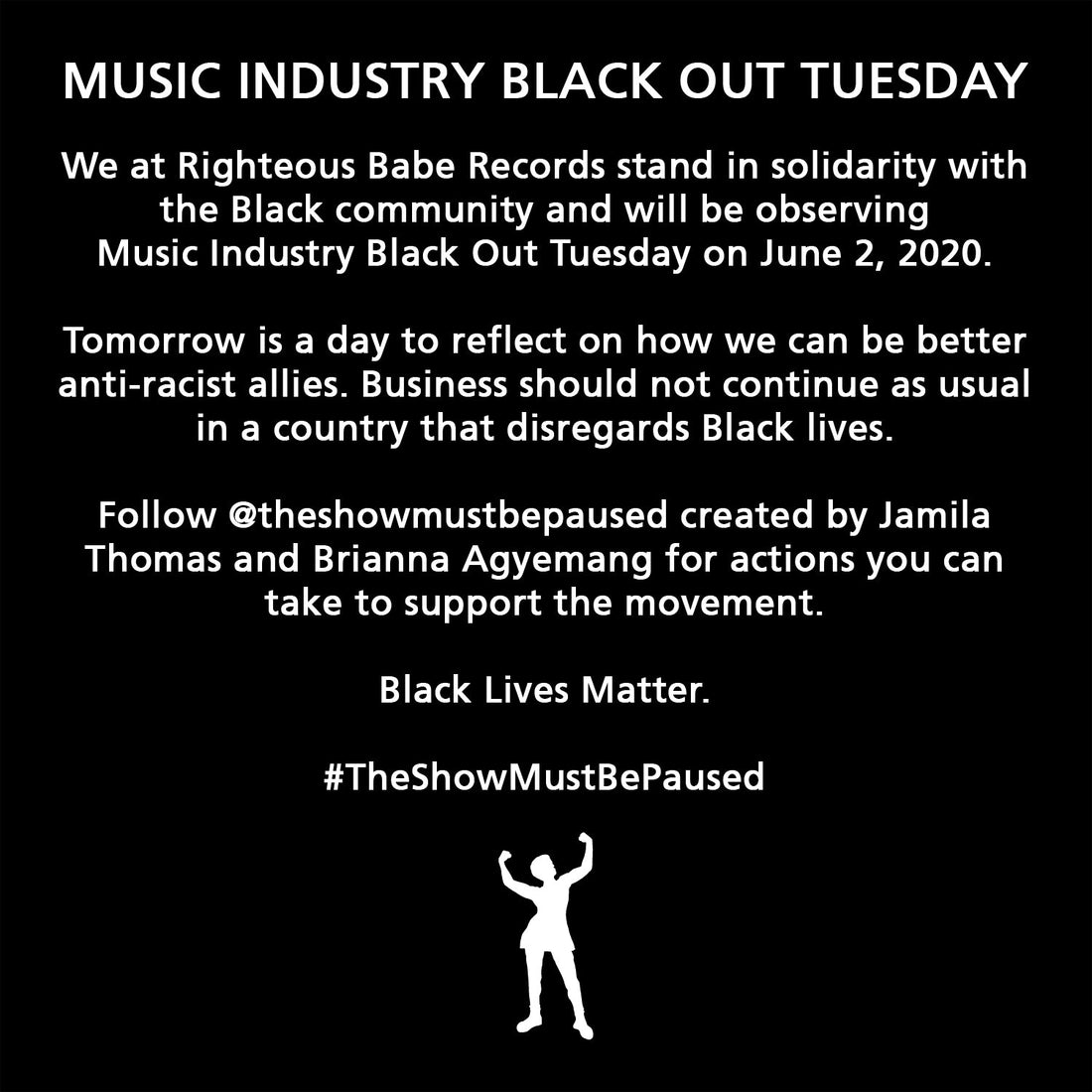 Music Industry Black Out Tuesday