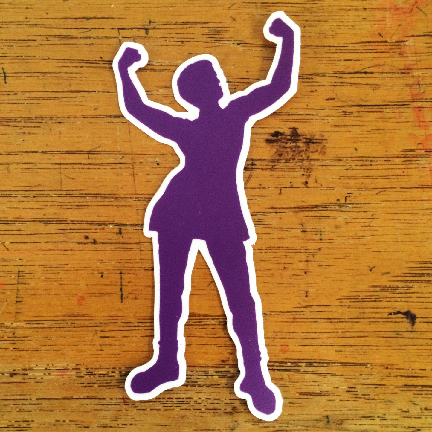Diecut Babe Sticker - Purple
