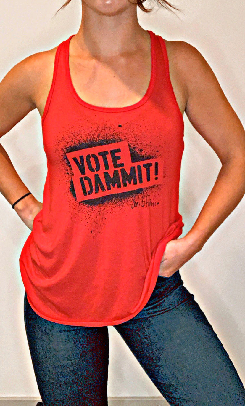Vote Dammit! Ladies Tank
