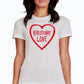 Graffiti Heart Women's Fitted T-shirt