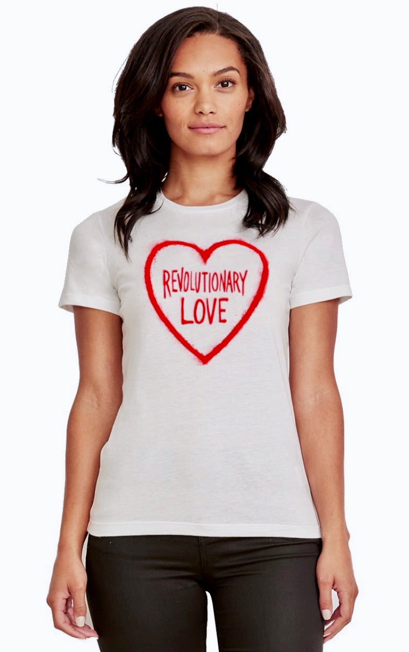 Graffiti Heart Women's Fitted T-shirt